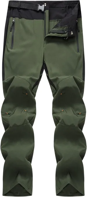 Muscularfit Men Joggers Pants Casual Cotton Buckle Zipper Straight Legs Big and Tall Stretch Breathable Outdoor Sweatpants