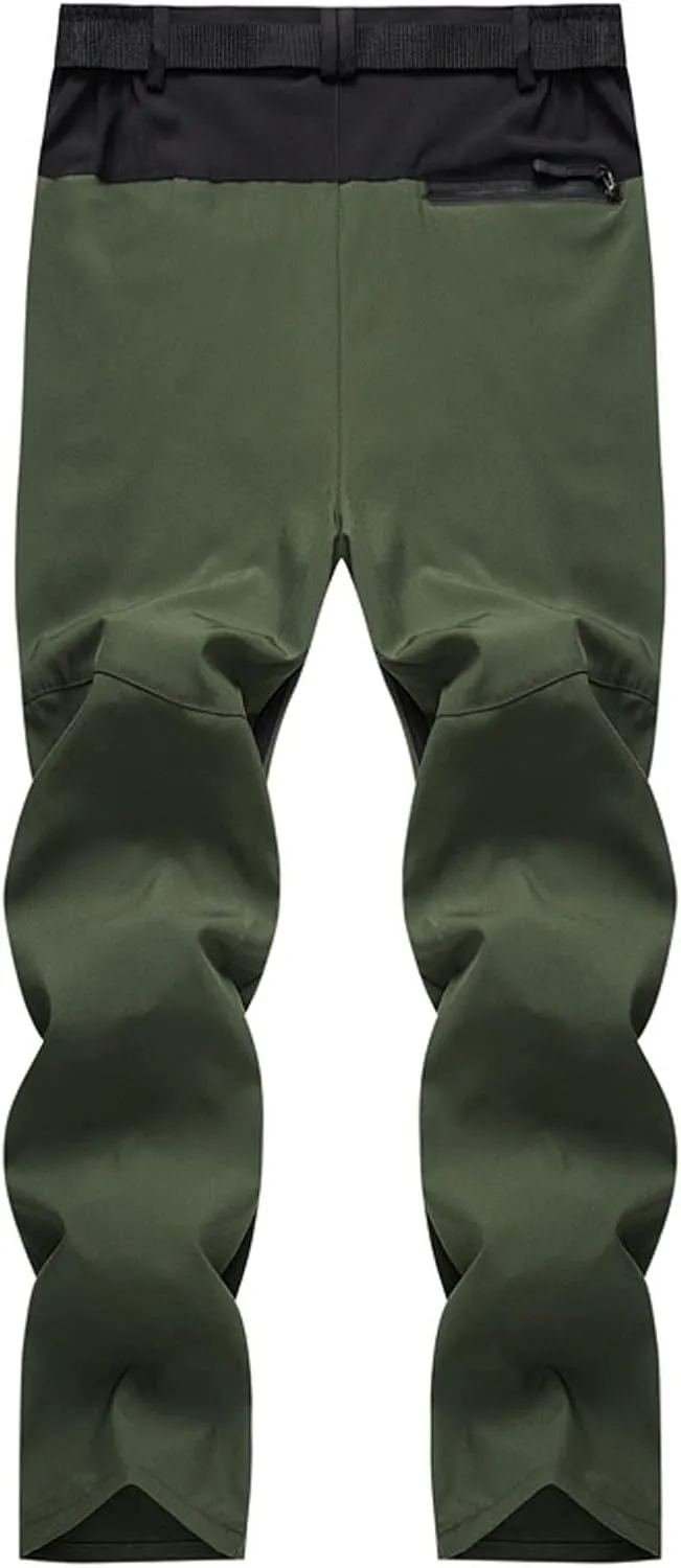 Muscularfit Men Joggers Pants Casual Cotton Buckle Zipper Straight Legs Big and Tall Stretch Breathable Outdoor Sweatpants