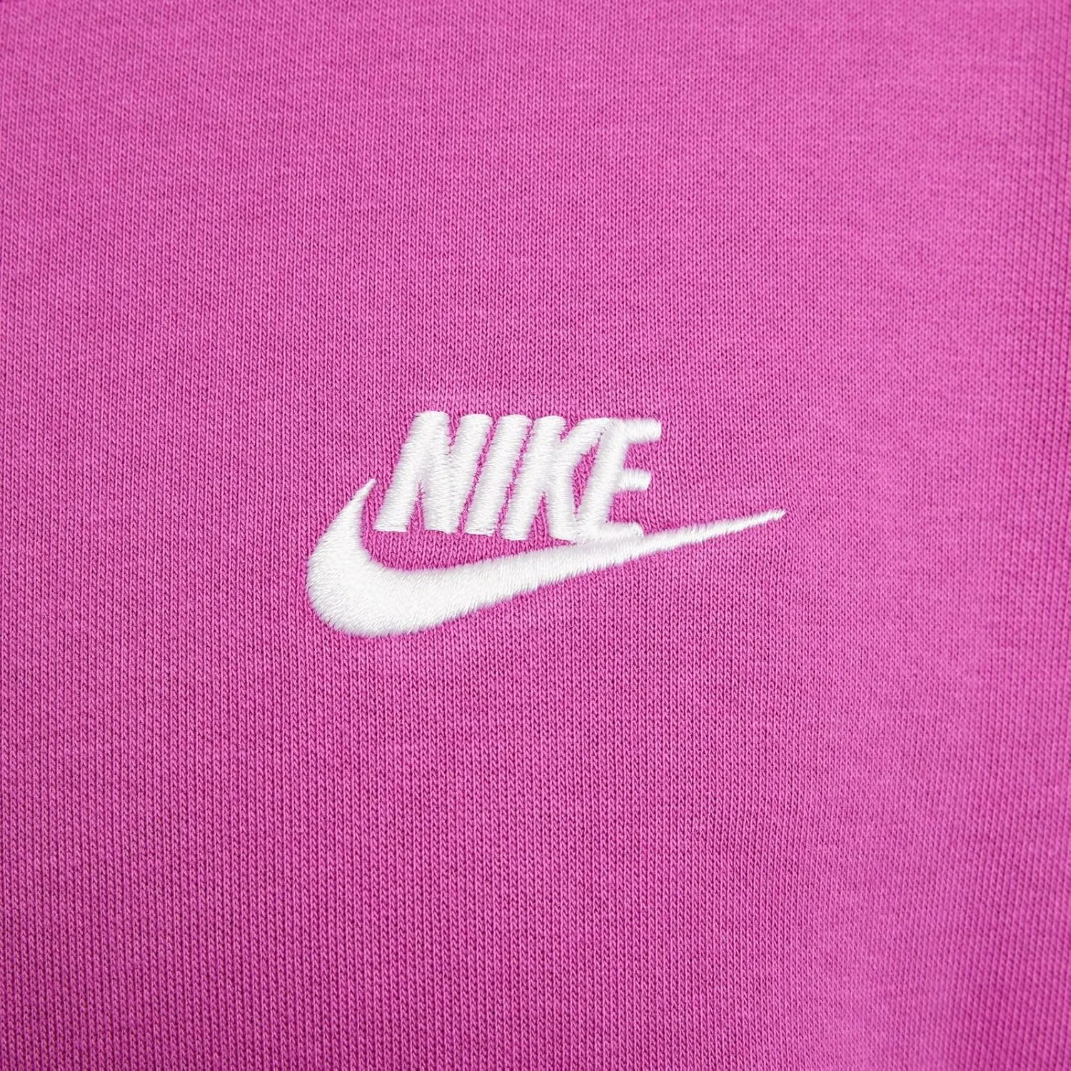Nike Sportswear Club Fleece Big Kids' (Girls') Oversized Sweatshirt (FD2923-518, Hot Fuchsia/White)