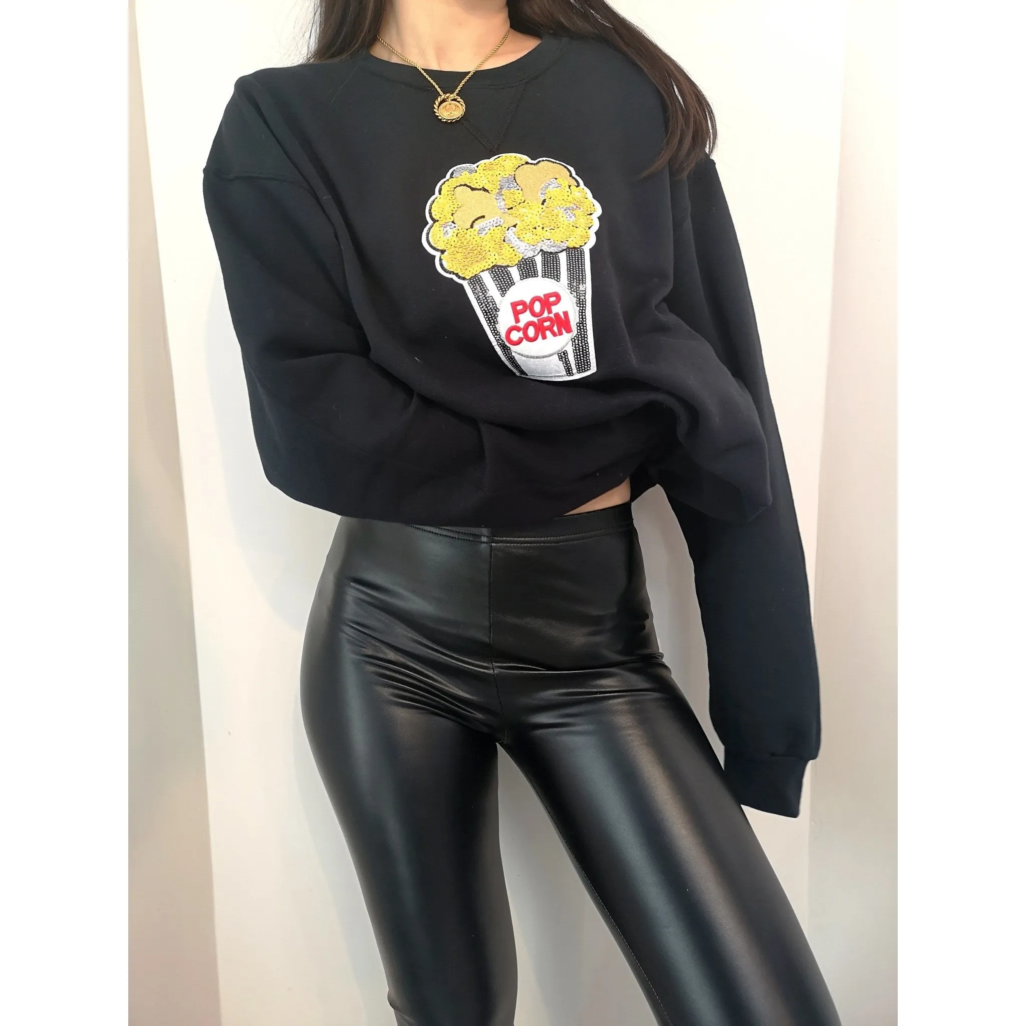 off to the movies crewneck