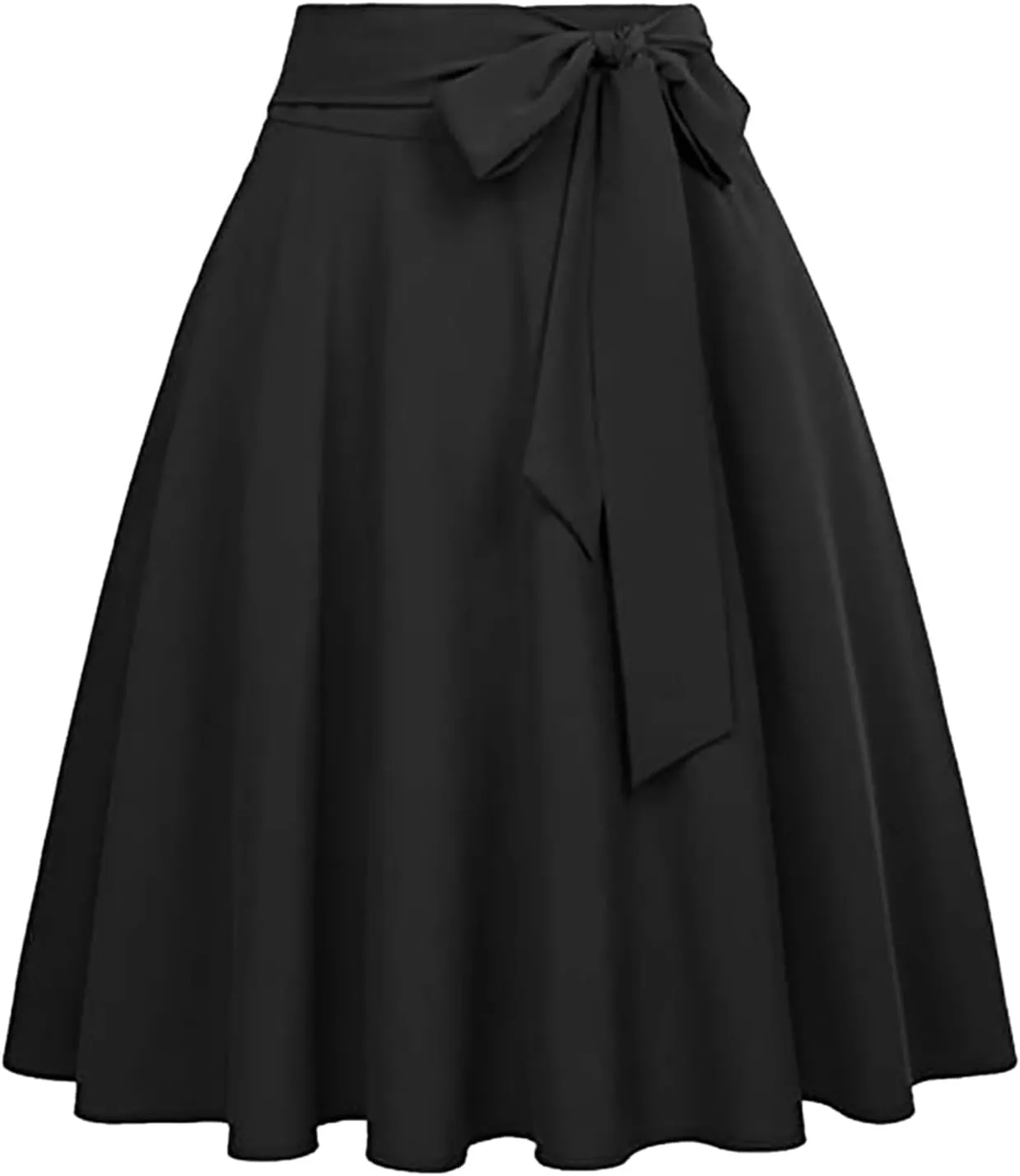 Pleated Skirts for Women Women's A Line Pockets Skirt High Waist Flared Midi Skirts
