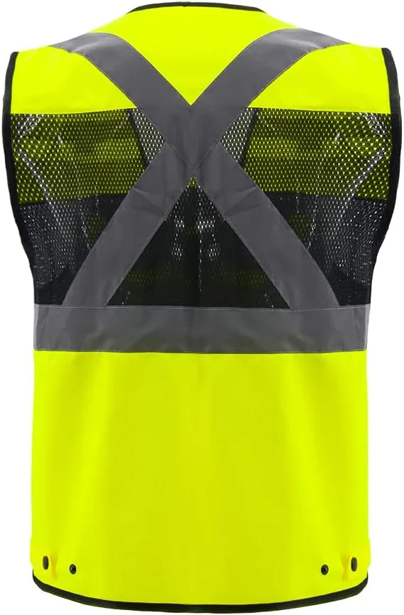 Safety Vest High Visibility Reflective Construction Vest