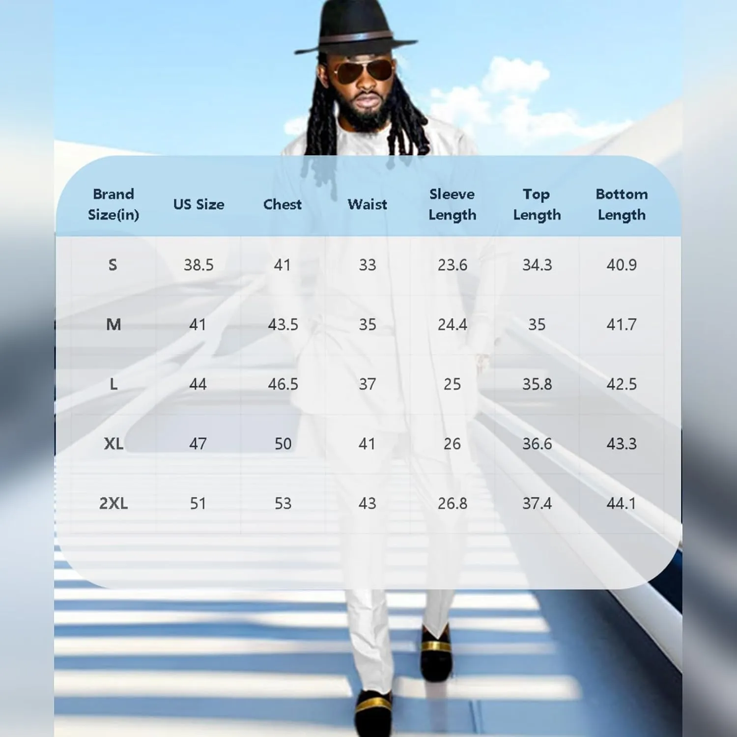 SEA&ALP Men's Fashion Clothes African Shirt and Pant Suit Dashiki Long Sleeve Casual Outfits Blouse Pockets