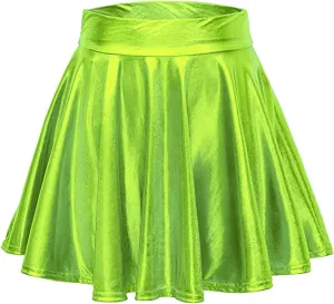 Skirts for Women Midi Length Skirt Short High Pleated Waist Elegant Solid Leather Women's Plus Size Mini Skirt