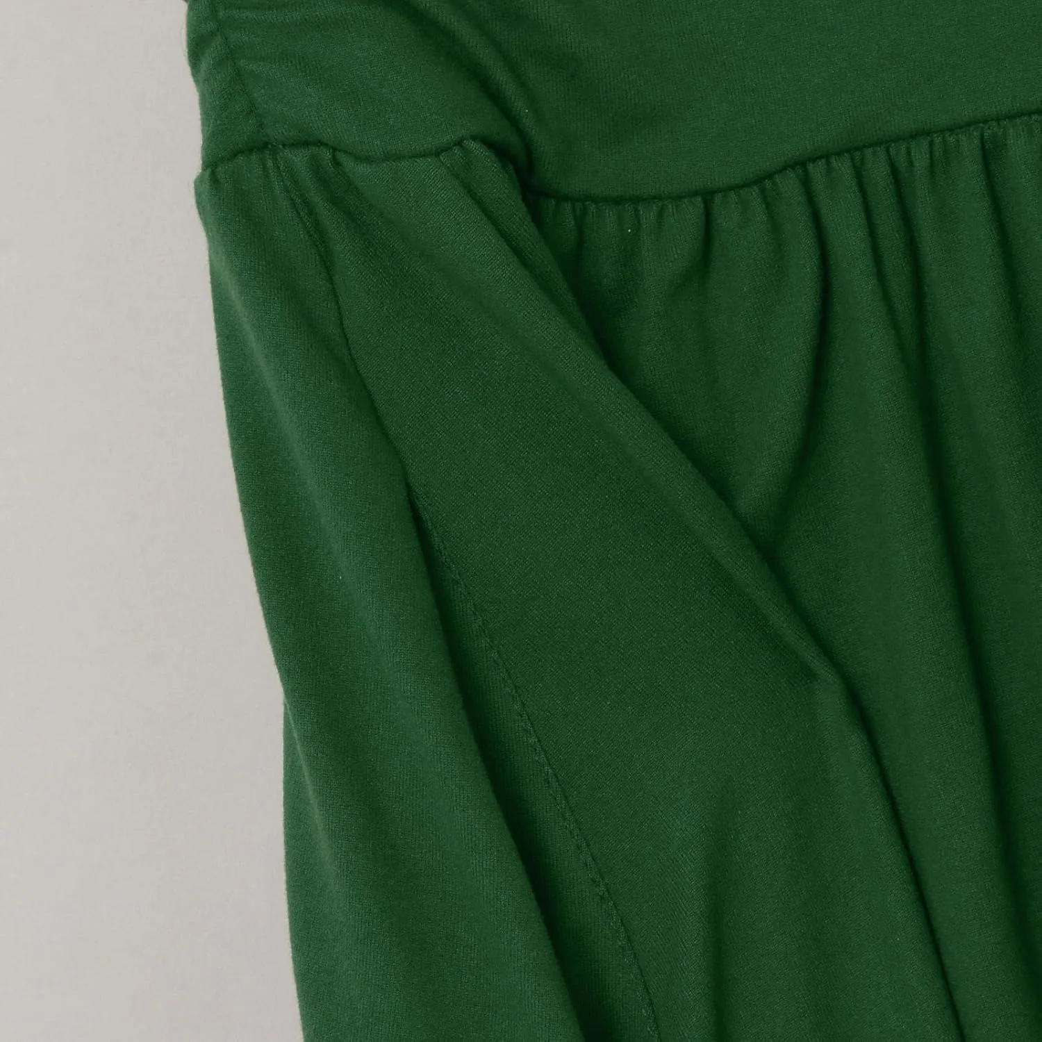 Skirts for Women Regular and Plus Size Skirt with Pockets Below The Knee Length Ruched Flowy Midi Women