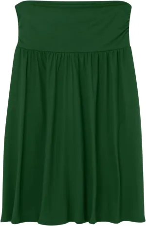 Skirts for Women Regular and Plus Size Skirt with Pockets Below The Knee Length Ruched Flowy Midi Women