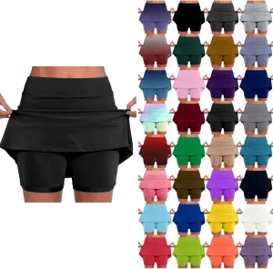 Skorts for Woman Dressy Casual High Waist Tennis Skirt Athletic Golf Skorts with Pockets Summer Gym Workout Outfits