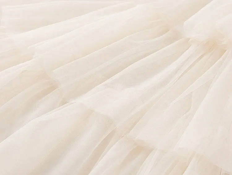 Sparkling Pearl Winter Plush Princess Dress