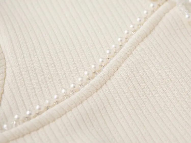Sparkling Pearl Winter Plush Princess Dress