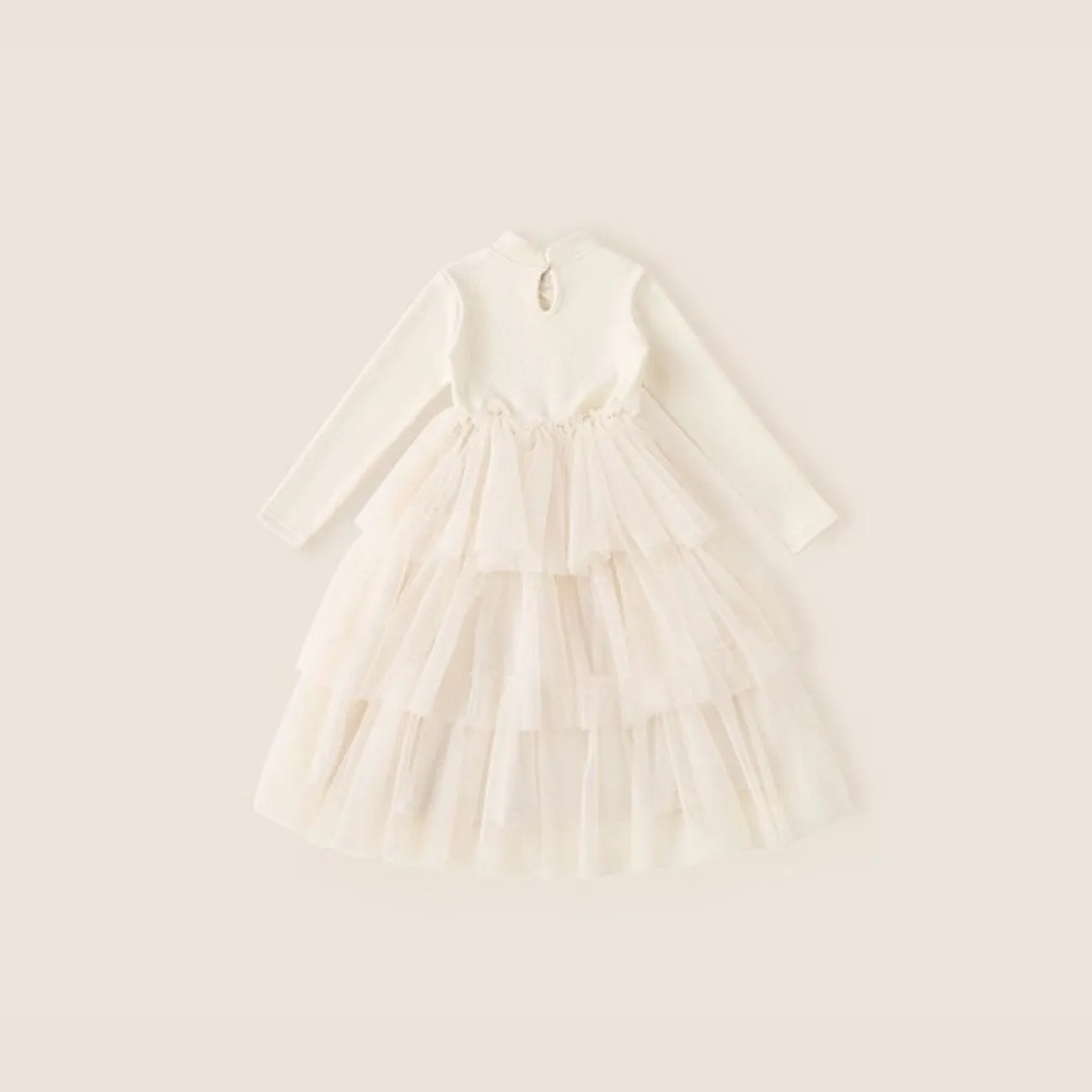 Sparkling Pearl Winter Plush Princess Dress