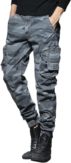 Sweatpant for Men with Pockets Cargo Pocket Fleece Sweatpants Men's Casual Cargo Sweatpants with Pockets Long Openleg