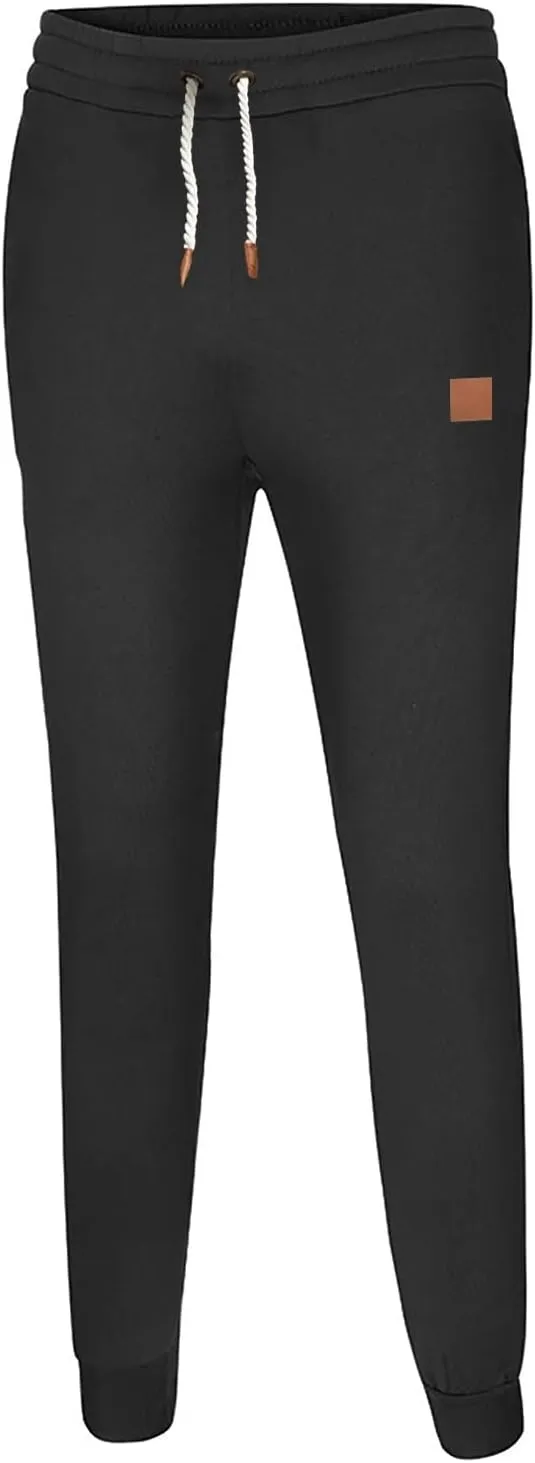 Sweatpants for Men with Pockets Pants Fitness Sports Trousers Men's Cargo Pants Big and Tall Men's Elastic Waist Work