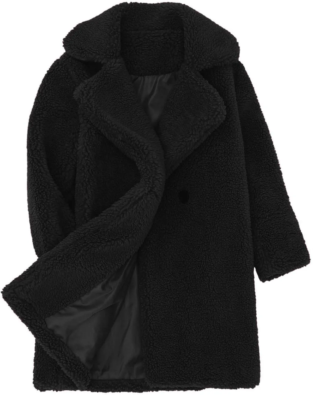 Toddler Baby Girls Faux Fur Jacket Coat Teddy Fleece Fuzzy Trench Coat Long Winter Coats Fluffy Snow Kids Jacket