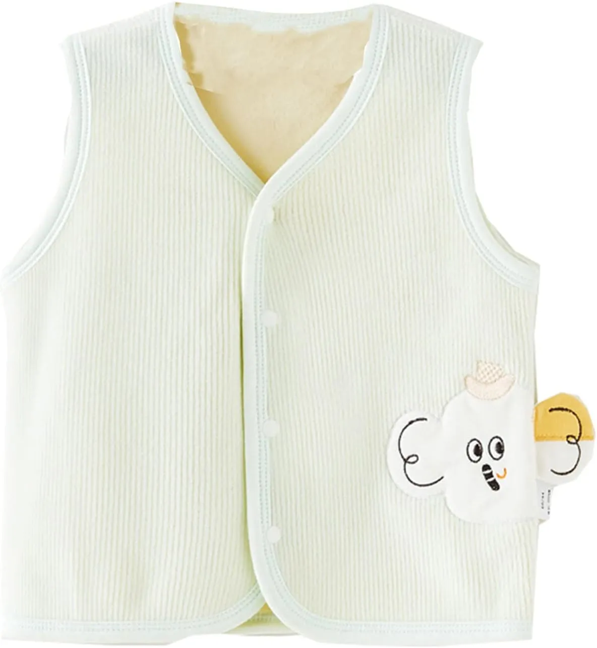 Unisex Toddler Padded Waistcoat Baby Warm Jacket Cotton Vest, Pink, Size 6-12 Months