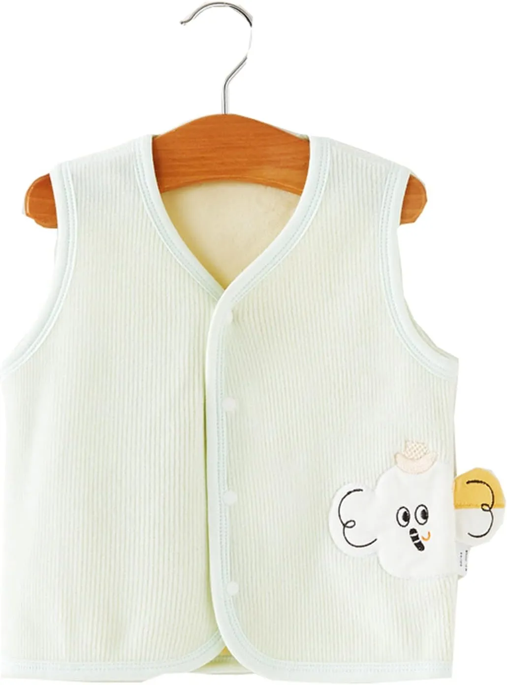 Unisex Toddler Padded Waistcoat Baby Warm Jacket Cotton Vest, Pink, Size 6-12 Months