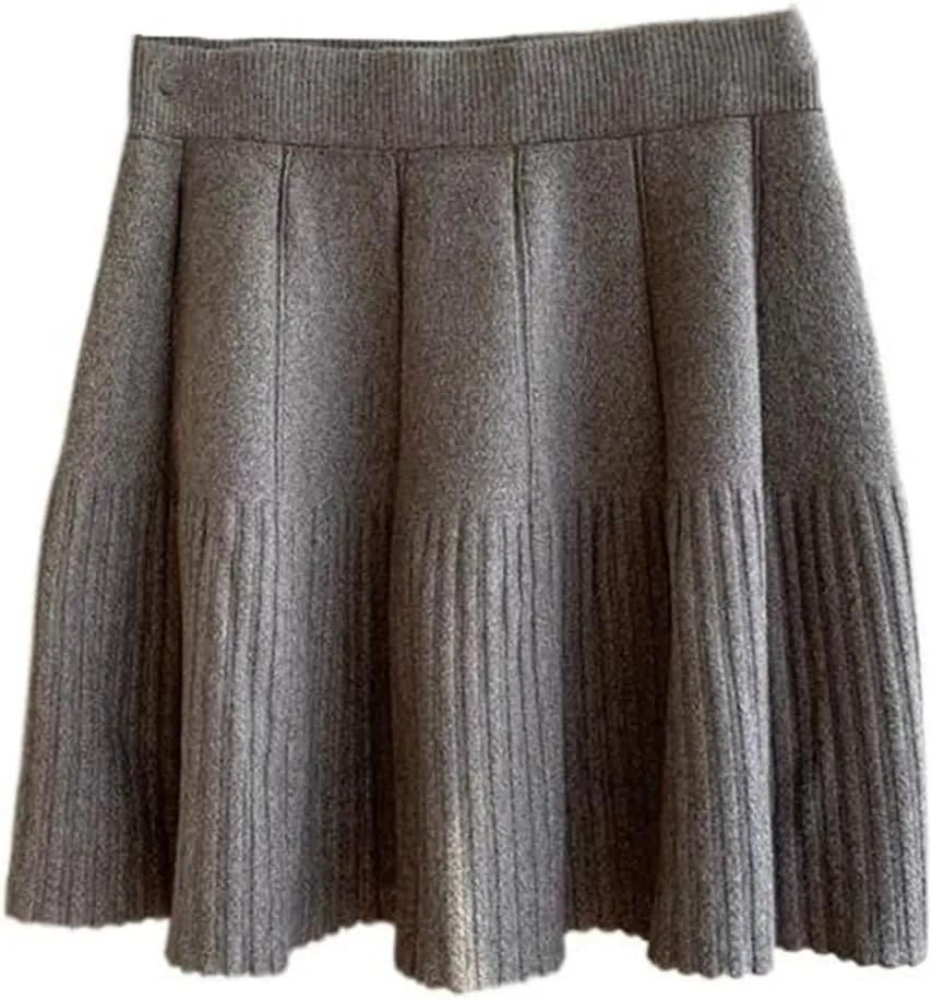 Velvet Midi Skirt for Women, Autumn Winter