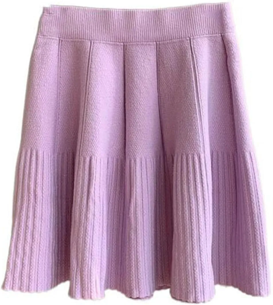 Velvet Midi Skirt for Women, Autumn Winter