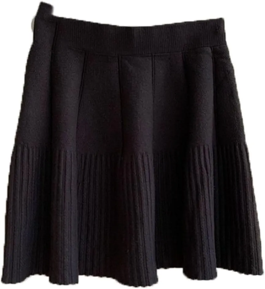 Velvet Midi Skirt for Women, Autumn Winter