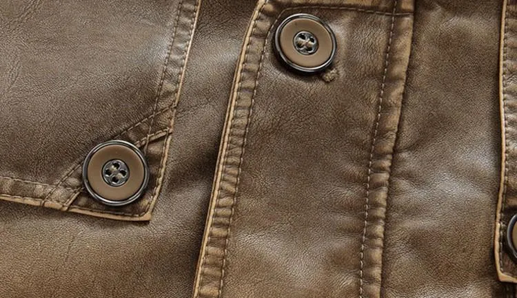 West Louis Winter PU Moto Long Leather Jacket