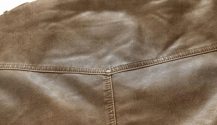 West Louis Winter PU Moto Long Leather Jacket