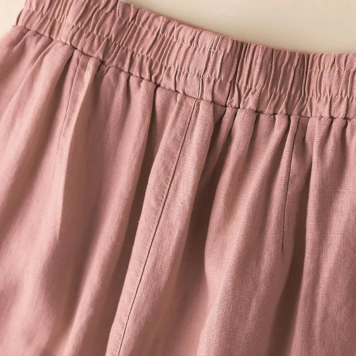 Wide Leg Linen Pants for Women Women Linen Pants Beach Leisure Trousers Linen Blend Pants