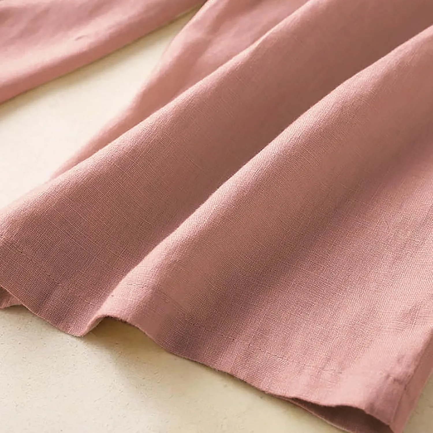 Wide Leg Linen Pants for Women Women Linen Pants Beach Leisure Trousers Linen Blend Pants