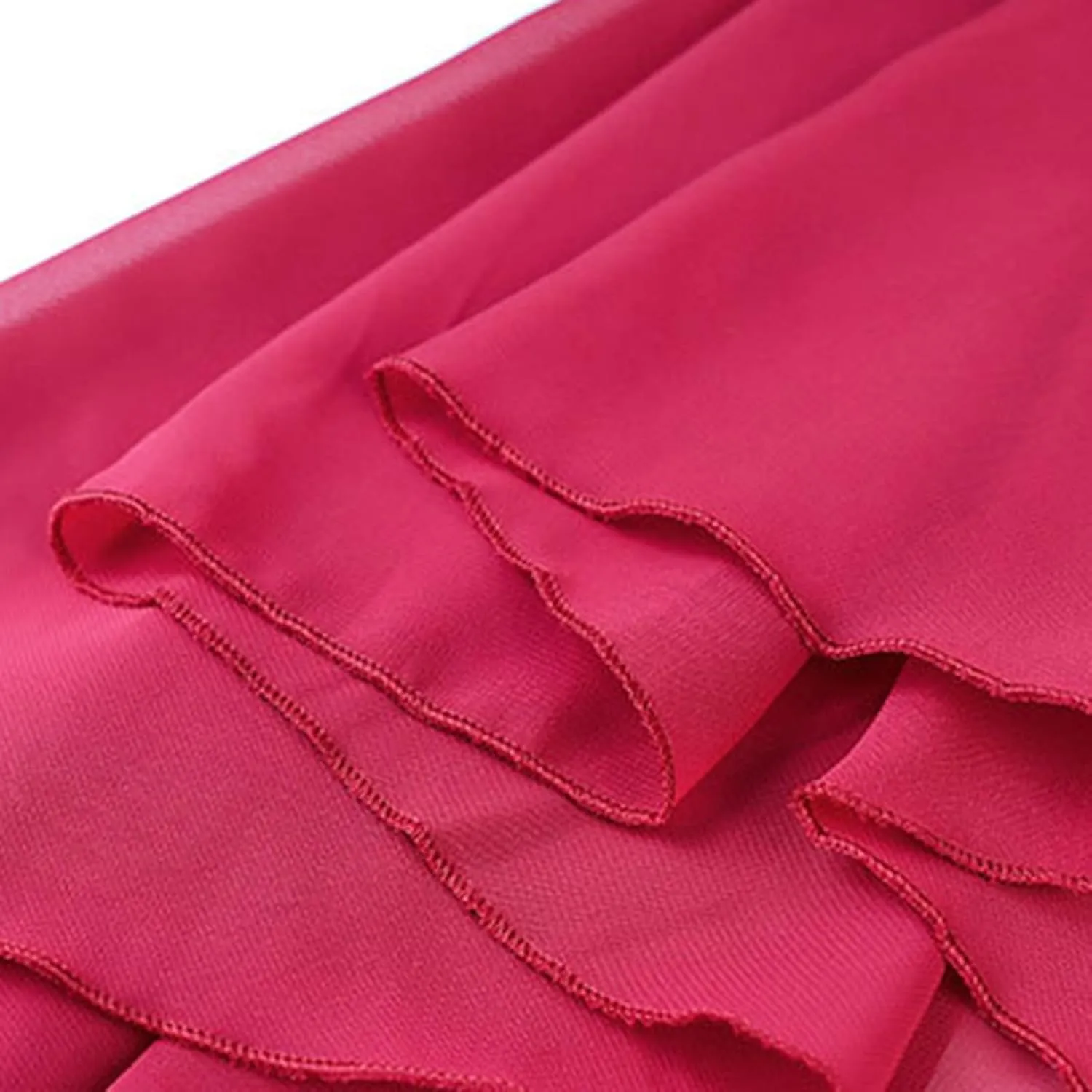 Women Ballet Maxi Skirts High Waist Irregular Hem Long Skirt Flowy Dance Skirts Solid Ankle Length Wrap Skirt