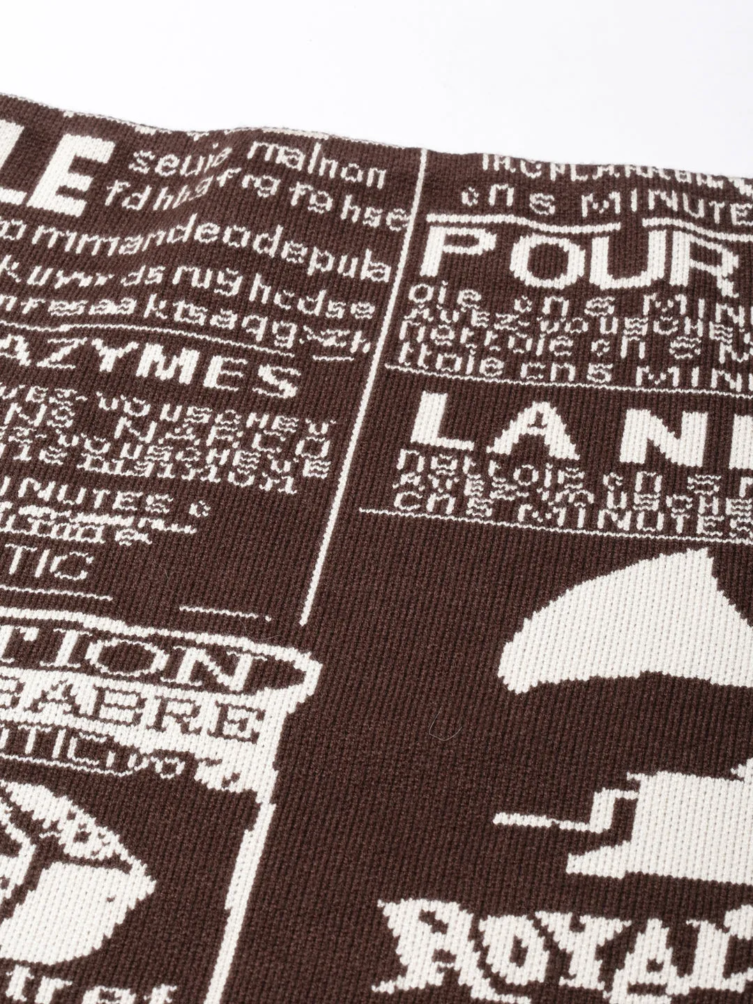 Women Brown Printed Mini Skirts