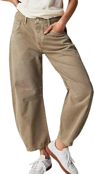 Women Linen Blend Summer Loose Flowy Palazzo Pants Elastic Waisted Bootcut Slim-Fit Palazzo Pants Travel