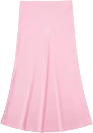 Women Long Skirt Spring Elastic High Waisted A-Line Casual Satin Skirts High Slim Fit Female Skirts