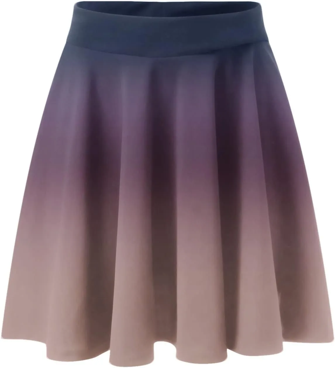 Women's A Line Midi Skirts Ruffles Solid Skirts Vintage Irregular Cute Holiday Elastic Skirt for Women Daily