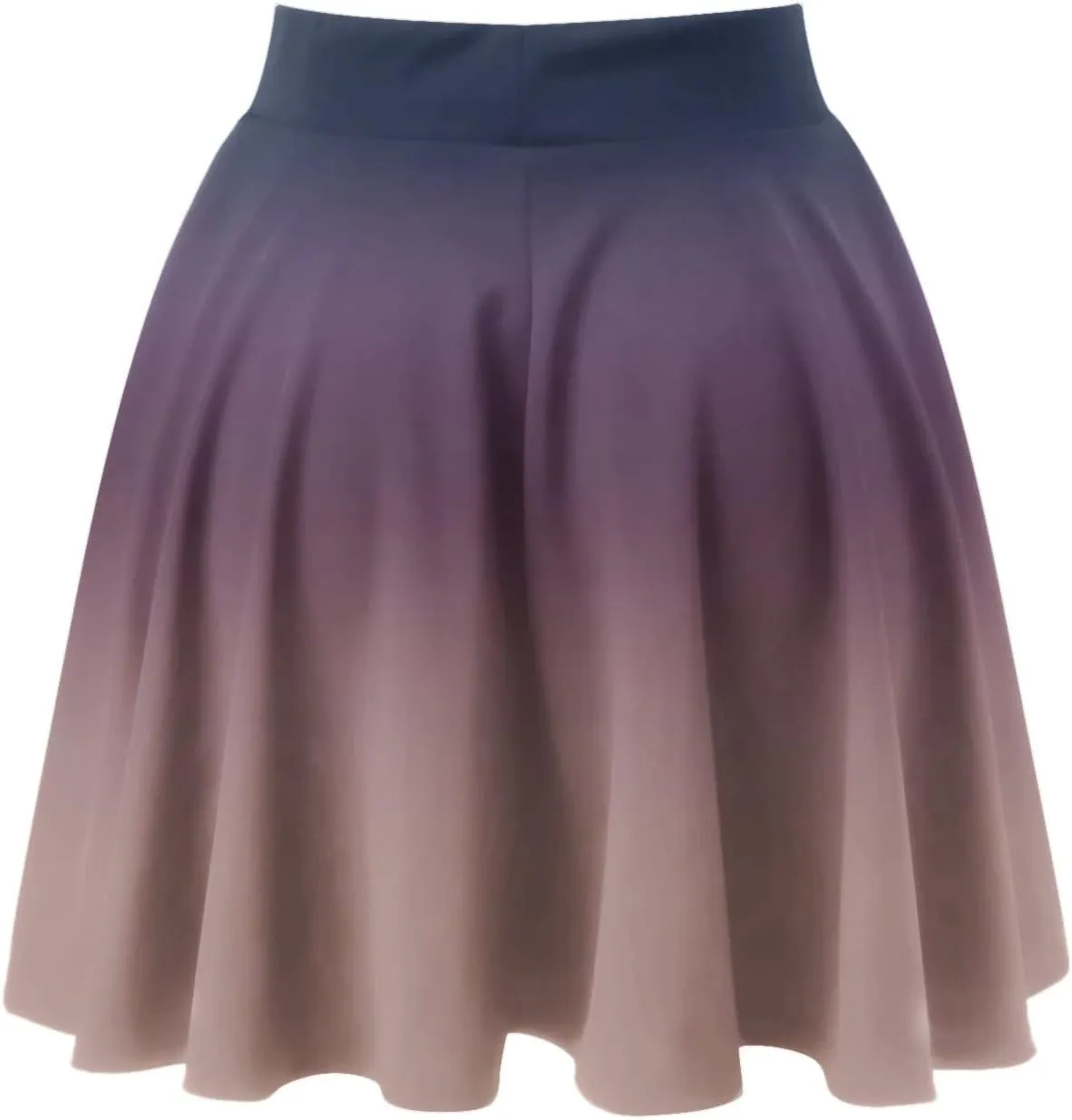 Women's A Line Midi Skirts Ruffles Solid Skirts Vintage Irregular Cute Holiday Elastic Skirt for Women Daily