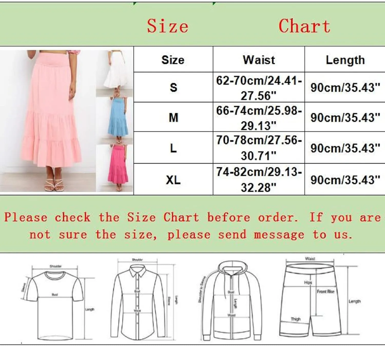 Womens Casual Fashion Stretch Skirt Womens Skirts Pleated A-Line Swing Skirt Vintage Irregular Midi Skirts