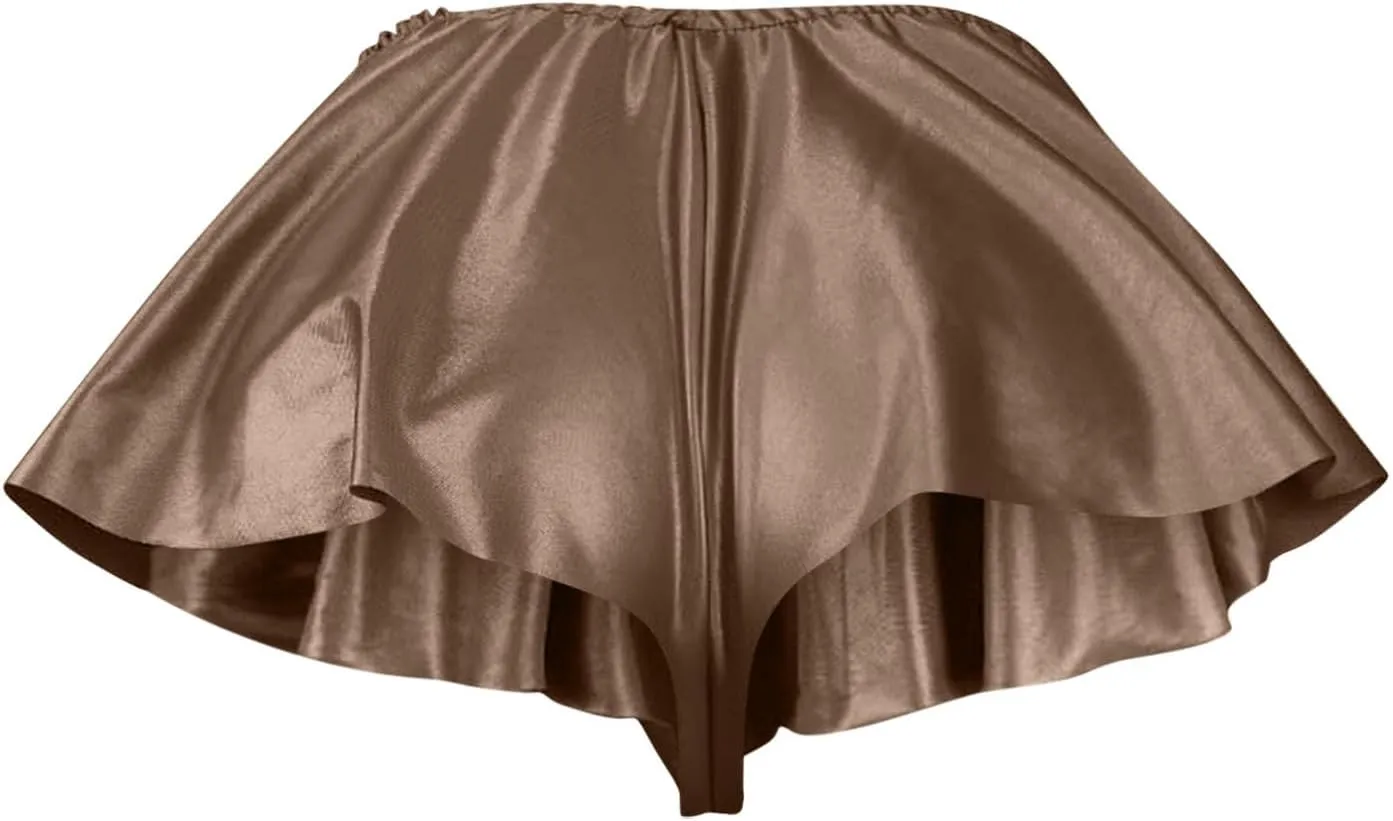 Women's Faux Leather Skirts Pleated Mini Skirts Low Waist Party Skirt Trendy Nightclub Skirt A Line Summer Skirts