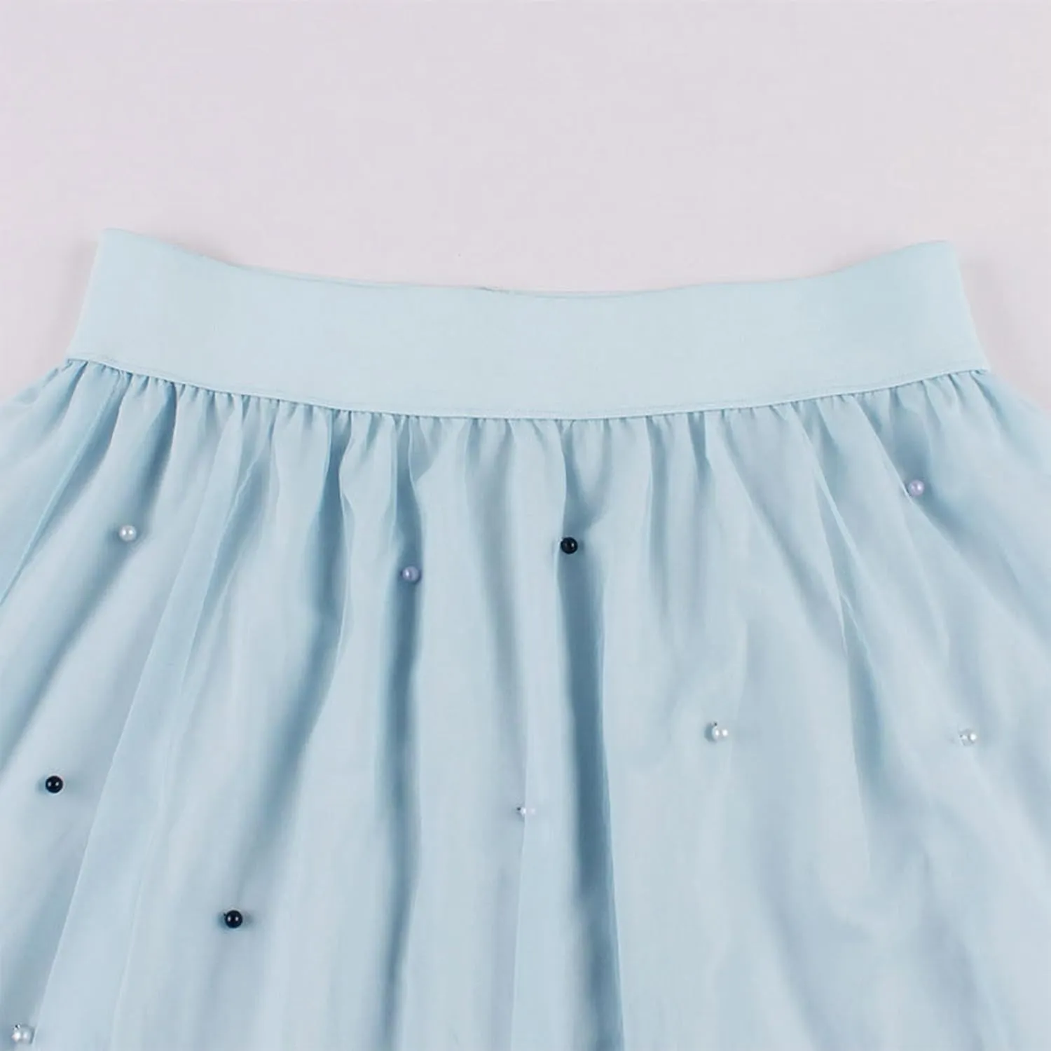 Women's Midi Tulle Skirt High Waist Fairy Mesh Skirts Elegant Layered Flowy A Line Skirt Fashion Casual Tutu Skirt