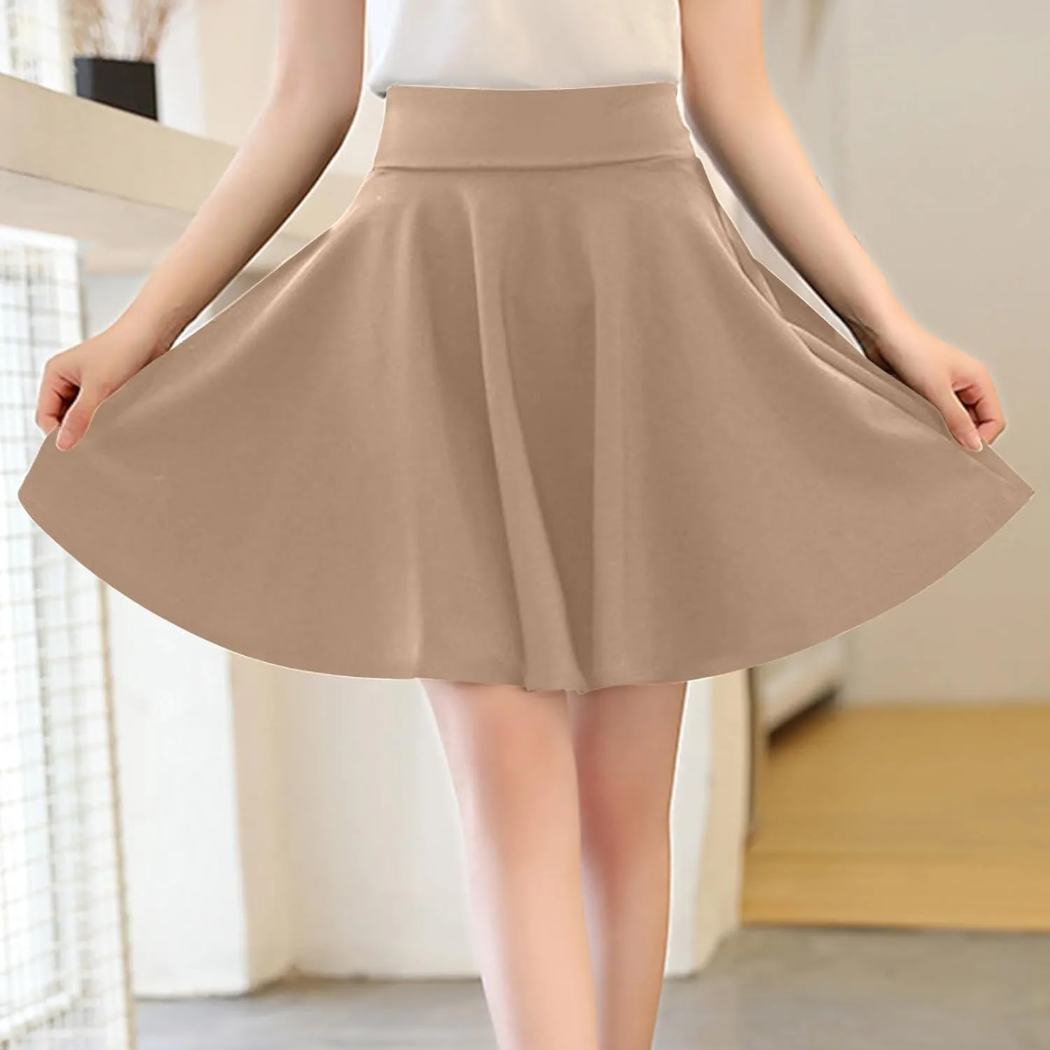 Women's Pleated Mini Skirts Built in Shorts Tummy Control high Waisted a-line Skirts Teen Girls Tennis Golf Skorts