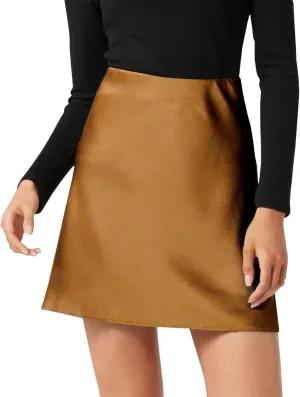 Women's Skirt with Shorts Underneath Sexy Mini High Waist Solid