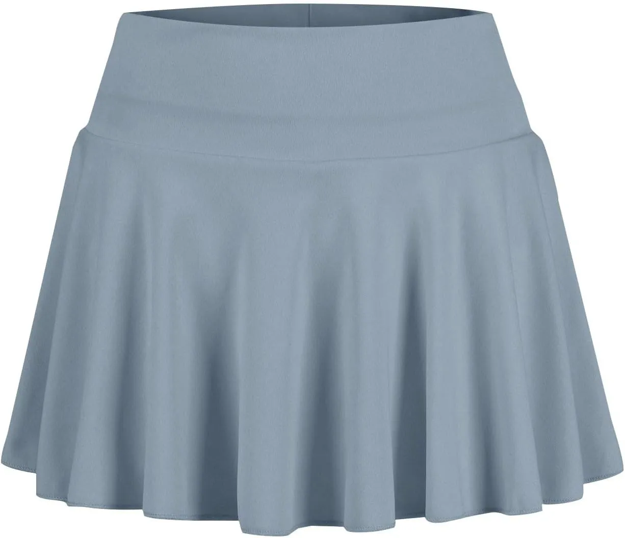 Women's Summer Sports Loose Trendy Elastic High Waist Solid Color Yoga Fitness Tennis Skirts Inner Shorts, S-2XL
