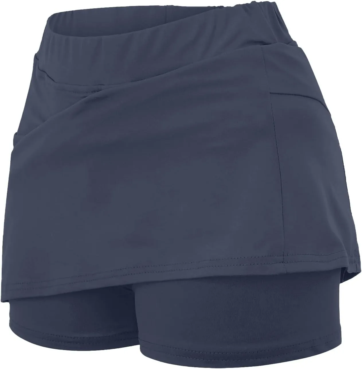 Women's Tennis Skirts Fashion Stretchy High Waist Golf Inner Shorts Sports Plus Size Solid Running Workout Athletic Skorts
