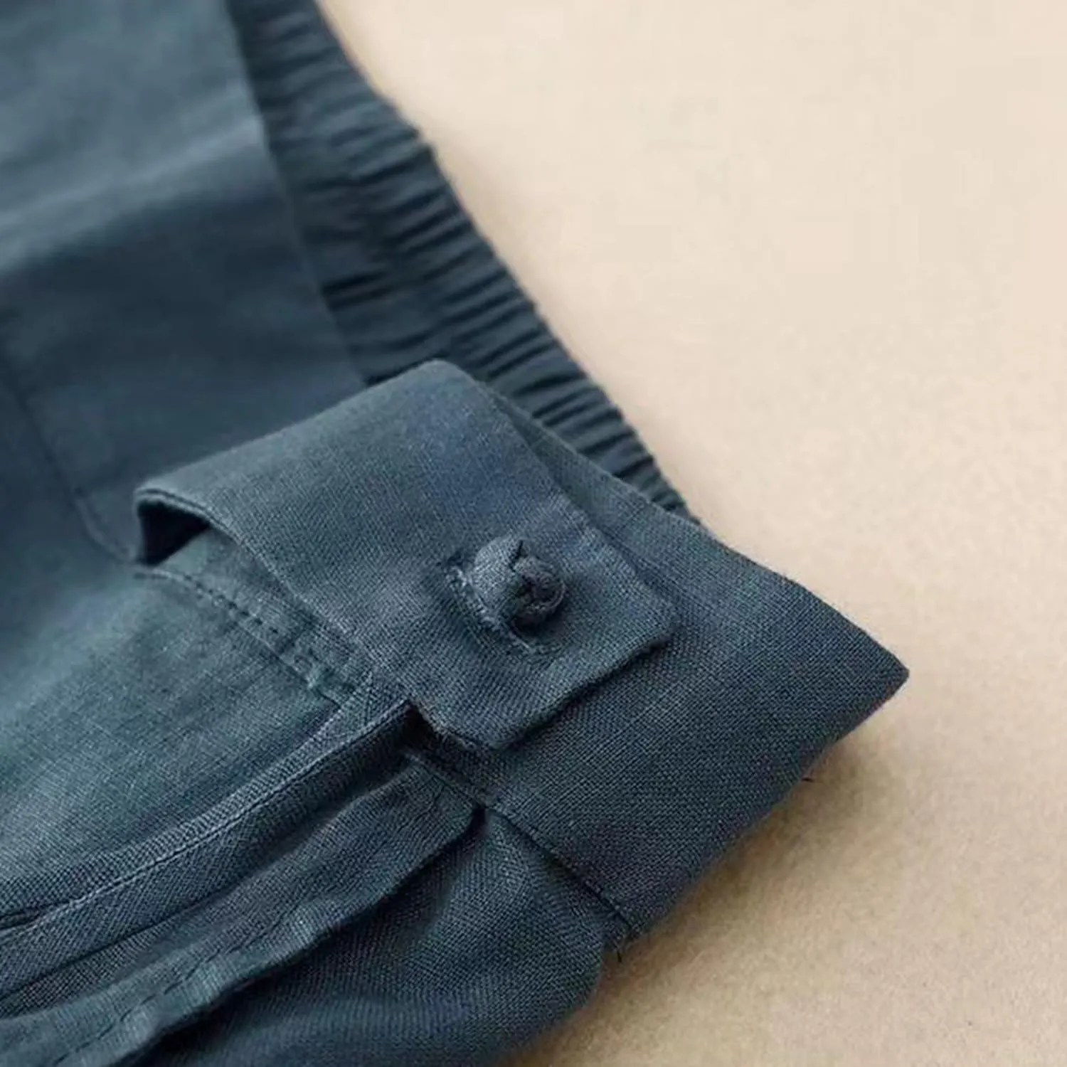 Womens Wide Leg Capris Linen Cropped Trousers Pants High Waist Baggy Palazzo Pant Lightweight Summer 2025 Trendy Pants