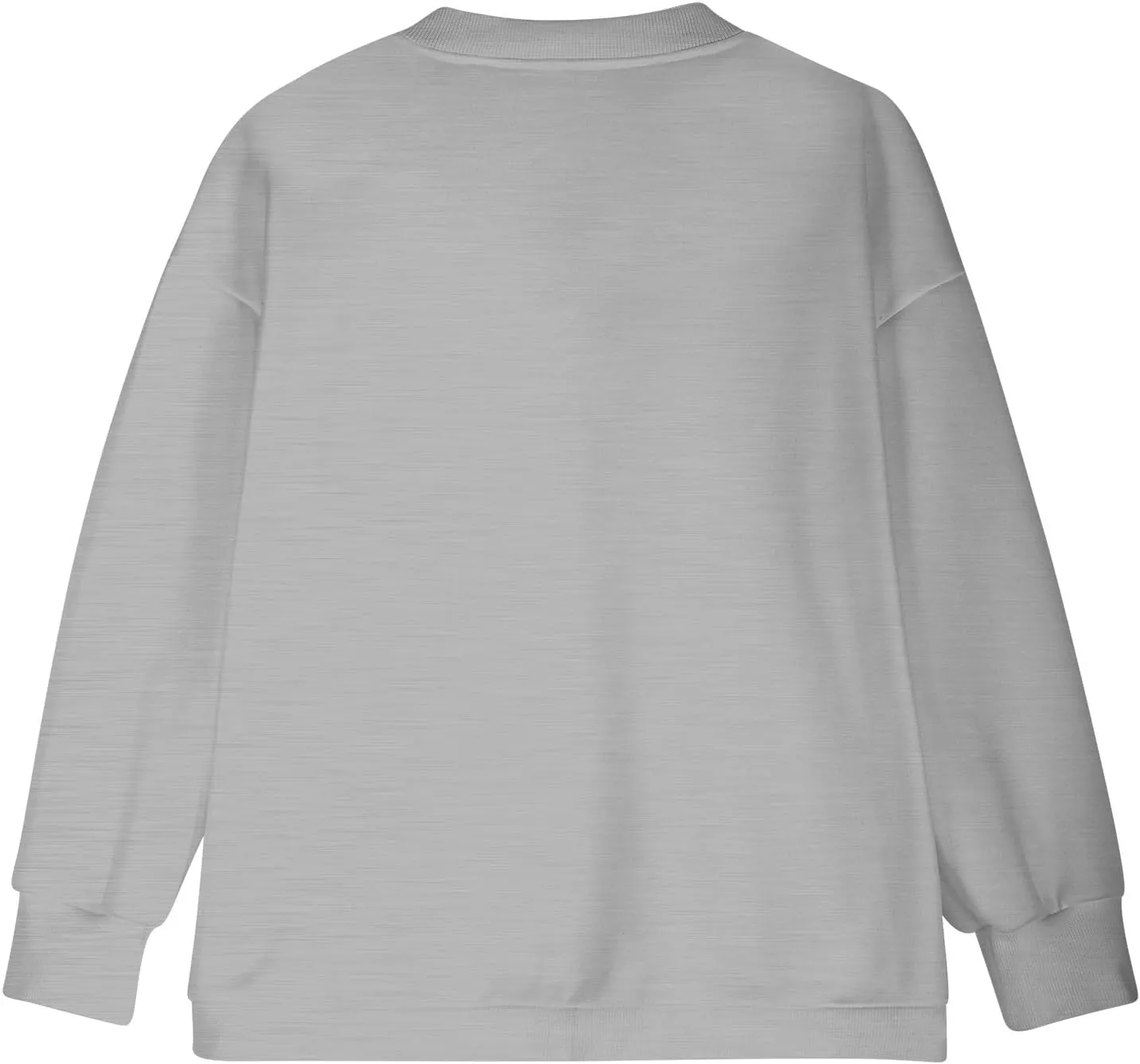 Women's Zip Up Sweatshirt Jackets No Hood Long Sleeve Sweatshirt Casual Loose Fit Outerwear with Pockets Fall Clothes