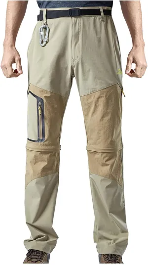 Ymosrh Khaki Jeans for Men are Thickened with Velvet, Outdoor Mountaineering, Multi Pocket Long Pants Mens Stretch