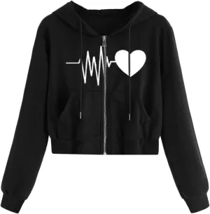 Zip Up Hoodies for Women Casual Solid Long Sleeve Zipper Pocket Shirt Hooded Sweatshirt Tops Hoodie Women plus Size