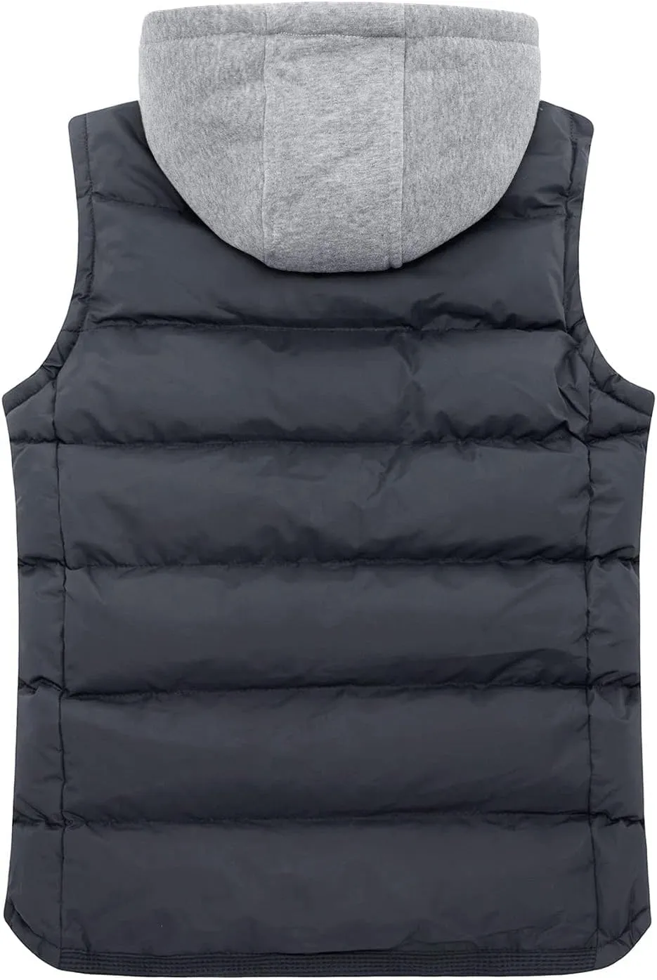 ZSHOW Men's Puffer Vest Removable Hooded Vest Outdoor Winter Vest