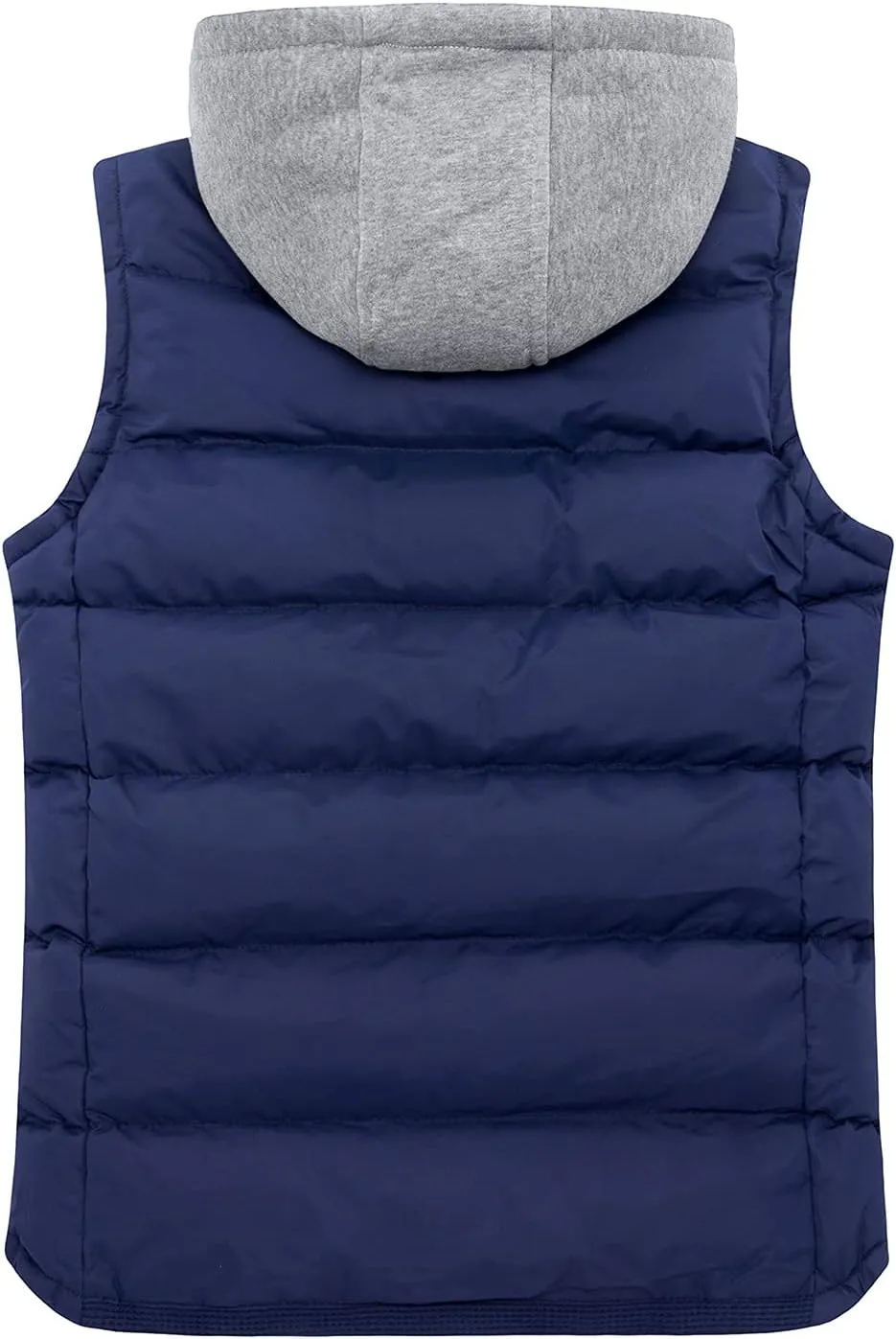 ZSHOW Men's Puffer Vest Removable Hooded Vest Outdoor Winter Vest