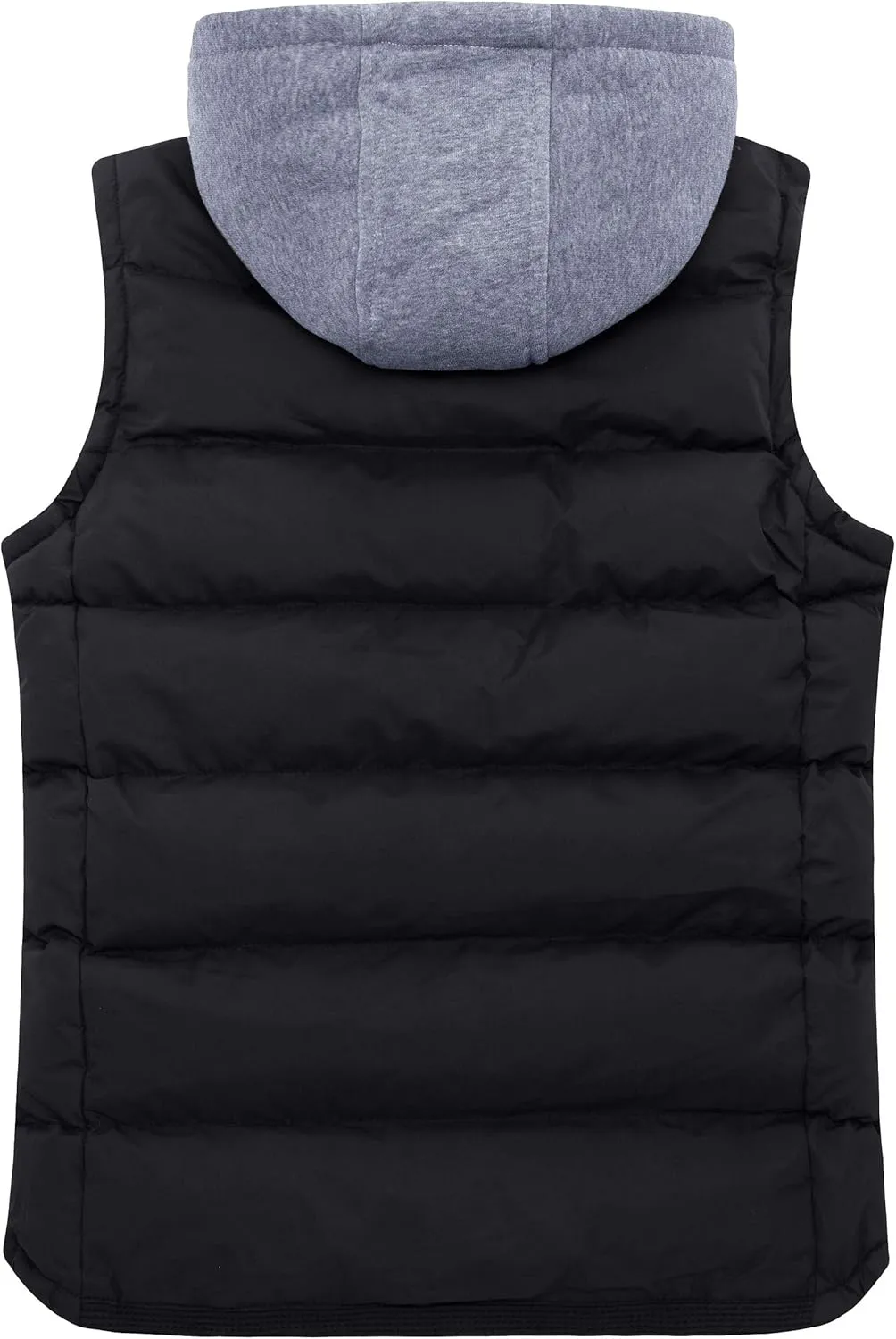 ZSHOW Men's Puffer Vest Removable Hooded Vest Outdoor Winter Vest