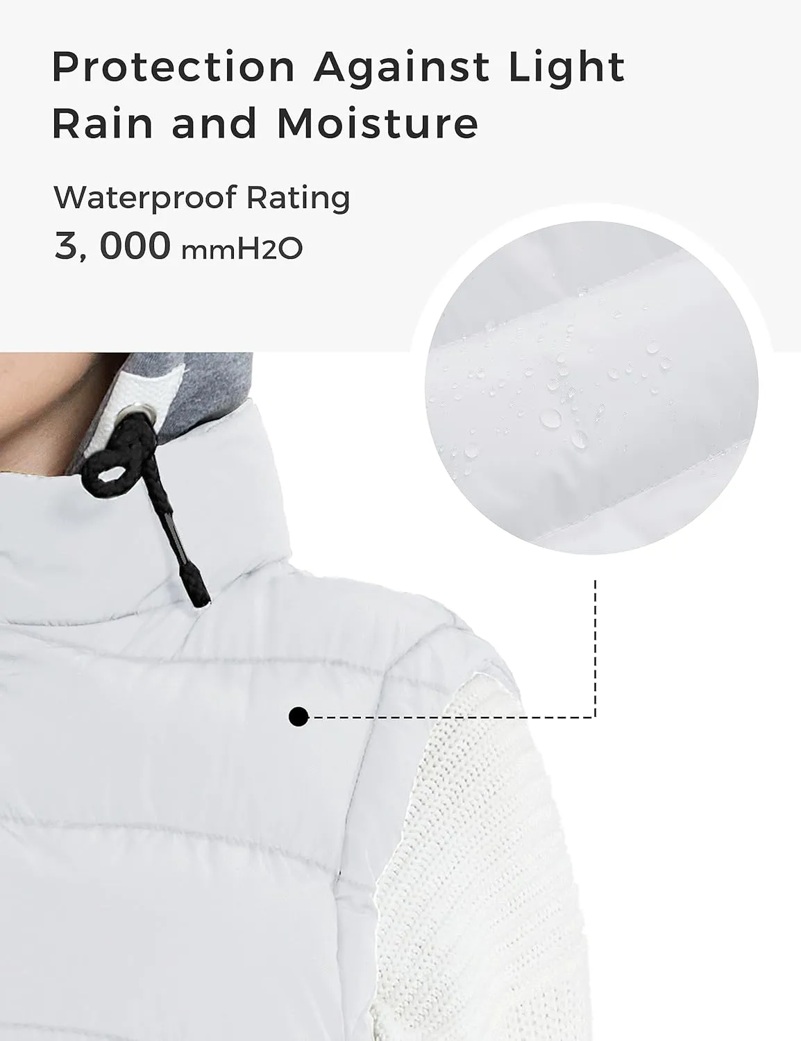ZSHOW Women's Outerwear Vest Hooded Puffer Vest Padded Winter Vest Jacket