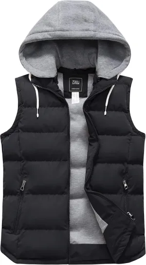 ZSHOW Women's Outerwear Vest Hooded Puffer Vest Padded Winter Vest Jacket